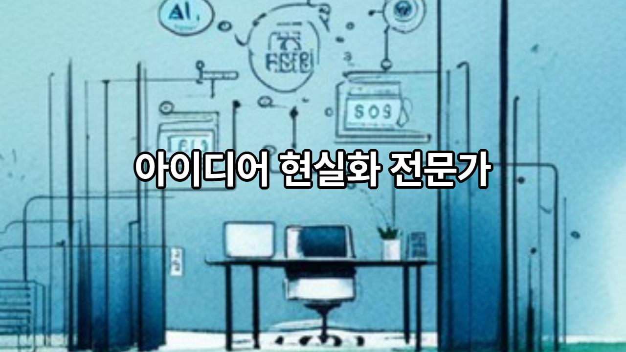 아이디어 현실화 전문가